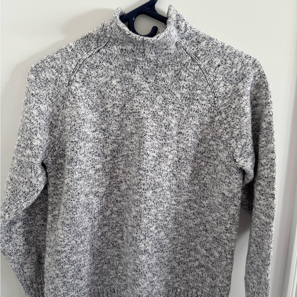 L.L. Bean Women's Cotton Ragged Funnel-neck Sweater